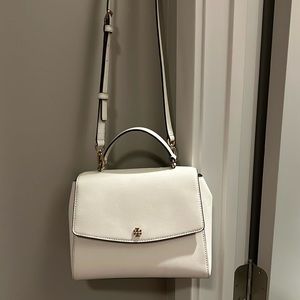 White Tory Burch Emerson Top Handle